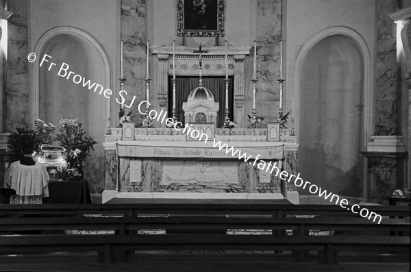 ST FRANCIS XAVIERS  RELIC EXPOSED IN CHAPEL FLASH